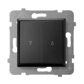  Włącznik żaluzjowy z blokadą mechaniczną czarny metalik ŁP-7UB/m/33 ARIA OSPEL 