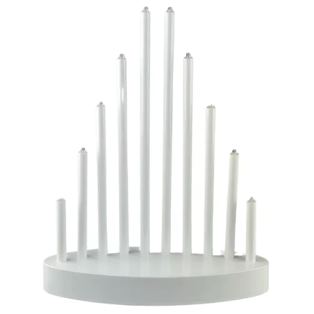 Dekoracje-swiateczne-led - świecznik led na baterie biały 10 diod upominek świąteczny led dcaw01 emos 