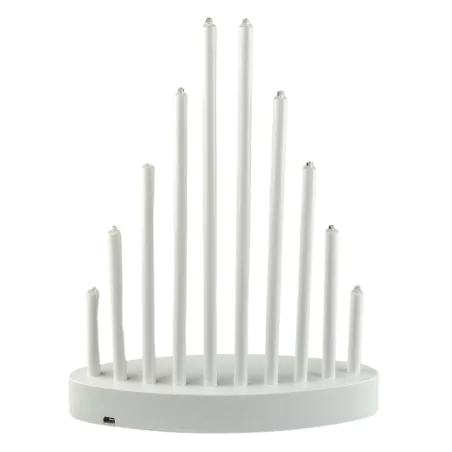 Dekoracje-swiateczne-led - świecznik led na baterie biały 10 diod upominek świąteczny led dcaw01 emos 