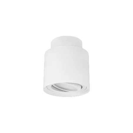 Oprawy-sufitowe-ruchome - oprawa sufitowa tuba natynkowa biała ruchoma gu10 hariet led c ideus 