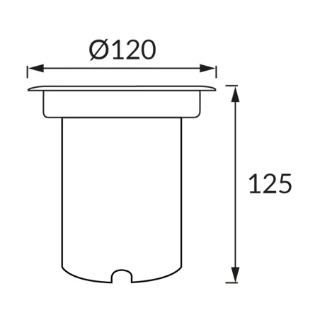 Oprawy-led-zewnetrzne - oprawa najazdowa do gruntu okrągła gu10 szczelna chrom samir ideus 