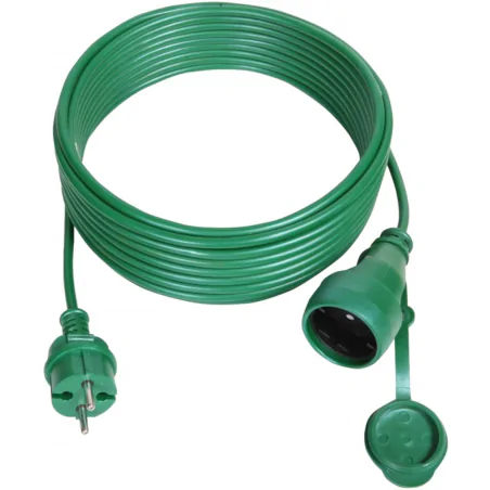 Przedluzacze-elektryczne - przedłużacz ogrodowy zielony do oświetlenia choinkowego 10m 