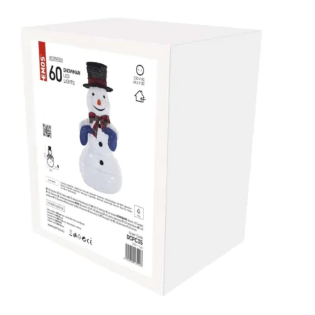 Dekoracje-swiateczne-led - świecący bałwanek na zewnątrz dekoracja świąteczna przed dom do ogrodu dcfc35 60cm emos 