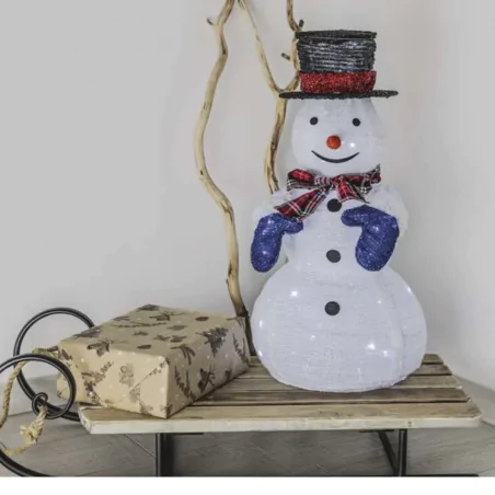 Dekoracje-swiateczne-led - świecący bałwanek na zewnątrz dekoracja świąteczna przed dom do ogrodu dcfc35 60cm emos 