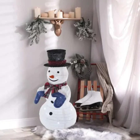 Dekoracje-swiateczne-led - świecący bałwanek na zewnątrz dekoracja świąteczna przed dom do ogrodu dcfc35 60cm emos 