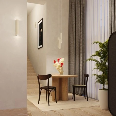 Lampy-sufitowe - lampa wisząca 2 tuby lagos 2 beżowa sollux sl.1480 