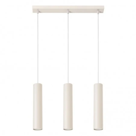 Lampy-sufitowe - lampa wisząca oprawa 3 tuby sufitowe lagos 3l beżowa sollux sl.1481 