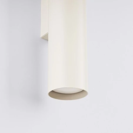 Kinkiety - kinkiet do salonu tuba kremowa lagos 2 beżowy sollux sl.1483 