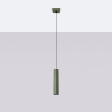 Lampy-sufitowe - lampa wisząca sufitowa zielona oliwka lagos sl.1484 sollux 