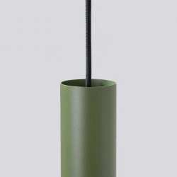 Lampy-sufitowe - lampa wisząca lagos 3p zielona oliwka sollux sl.1487 