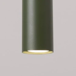Lampy-sufitowe - lampa wisząca lagos 3p zielona oliwka sollux sl.1487 