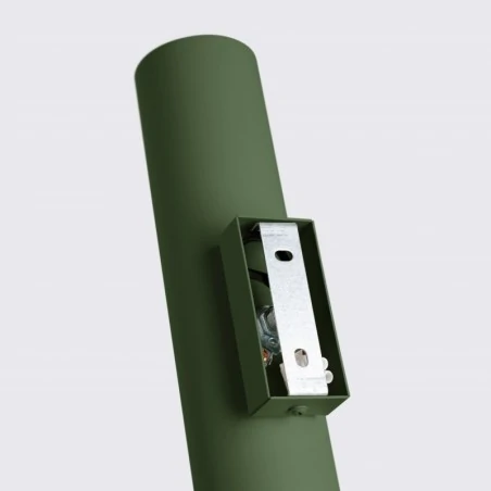 Kinkiety-do-salonu - kinkiet ścienny nowoczesny w kształcie tuby zielona oliwka lagos sl.1488 sollux 