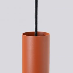 Lampy-sufitowe - lampa wisząca 3 tuby lagos 3l ochra czerwona sollux sl.1491 