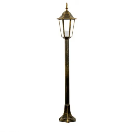 Lampy-ogrodowe-stojace - lampa ogrodowa stojąca patynowa latarnia 96cm liguria 202253 polux 