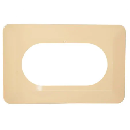 Oslony-sciany -  beżowa podkładka pod kontakty na ścianę podwójna osx-220 zamel  