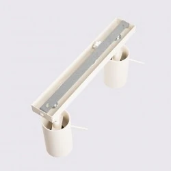 Oswietlenie-sufitowe - lampa sufitowa spot podwójny beżowy gu10 ring sl.1495 sollux 