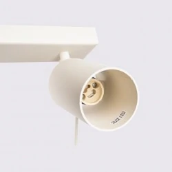 Oswietlenie-sufitowe - lampa sufitowa spot podwójny beżowy gu10 ring sl.1495 sollux 
