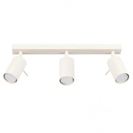 Oswietlenie-sufitowe - lampa sufitowa potrójna beżowa 3 ruchome reflektorki ring sl.1496 sollux 