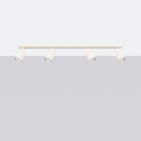 Oswietlenie-sufitowe - oprawa sufitowa listwa poczwórna ring 4l beżowy sollux sl.1498 