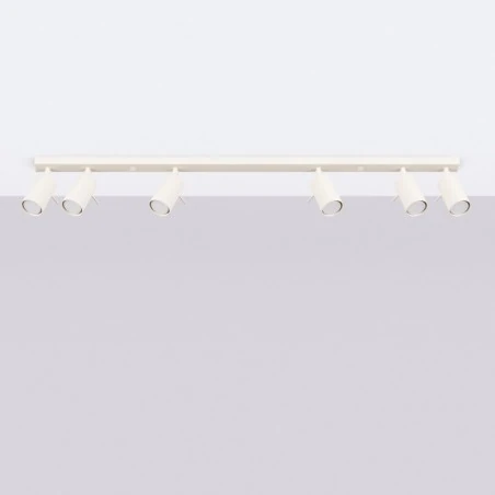 Oswietlenie-sufitowe - plafon listwa oświetleniowa 6 tub ring 6l beżowy sollux sl.1499 