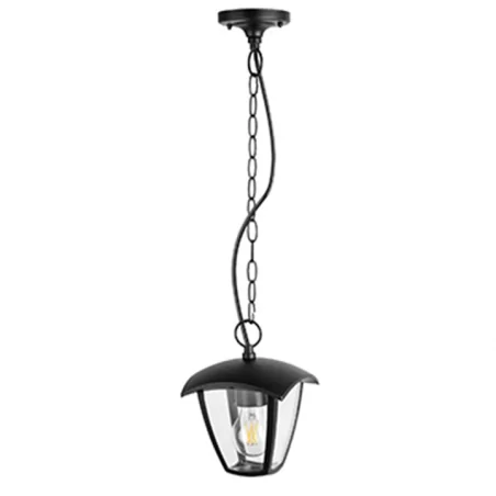 Lampy-ogrodowe-wiszace - wisząca lampa ogrodowa czarna e27 12w led igma 311887 polux 