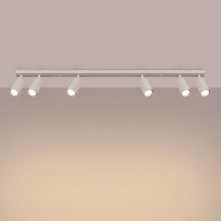 Oswietlenie-sufitowe - plafon listwa oświetleniowa 6 tub ring 6l beżowy sollux sl.1499 