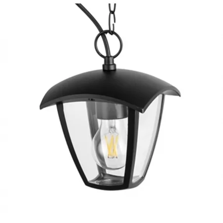 Lampy-ogrodowe-wiszace - wisząca lampa ogrodowa czarna e27 12w led igma 311887 polux 