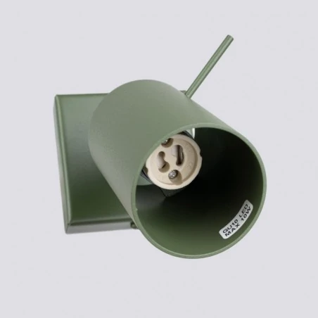 Kinkiety-do-salonu - kinkiet ścienny na żarówkę gu10 w zielonej oliwkowej obudowie ring sl.1500 sollux 