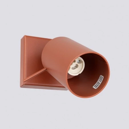 Kinkiety-do-salonu - kinkiet na żarówkę gu10 reflektor ścienny czerwona ochra ring sl.1506 sollux 