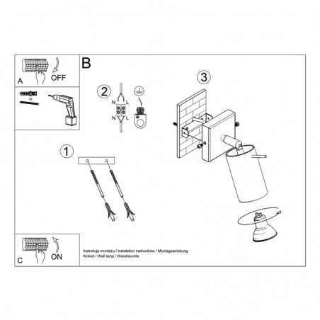 Kinkiety-do-salonu - kinkiet na żarówkę gu10 reflektor ścienny czerwona ochra ring sl.1506 sollux 