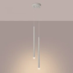 Lampy-sufitowe - lampa sufitowa rurowa 2 tuby pastelo 2 beżowa sollux sl.1513 