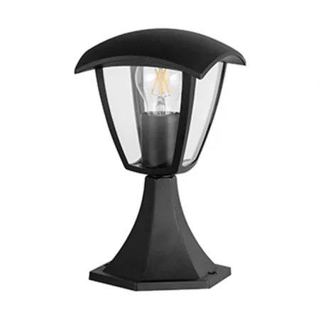 Lampy-ogrodowe-stojace - niska lampa stojąca do ogrodu czarna 29,5cm e27 12w led igma 311894 polux 