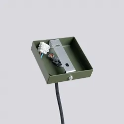 Lampy-sufitowe - lampa wisząca sufitowa tuba gu10 zielony oliwkowy pastelo sl.1518 sollux 