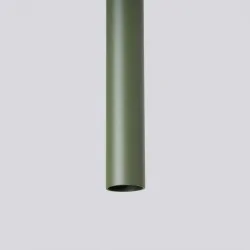 Lampy-sufitowe - lampa wisząca długie tuby pastelo 3p zielona oliwka sollux sl.1521 