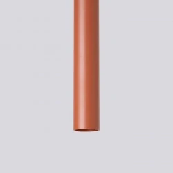 Lampy-sufitowe - żyrandol do salonu zwis potrójny czerwona ochra pastelo sl.1526 sollux 