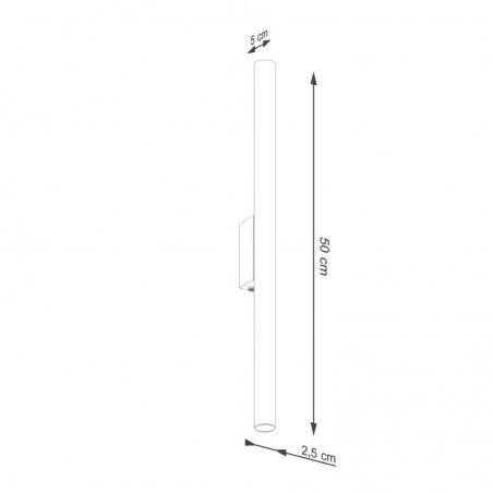 Kinkiety-do-salonu - kinkiet ścienny wewnętrzny góra-dół czerwona ochra pastelo 2 sl.1529 sollux 