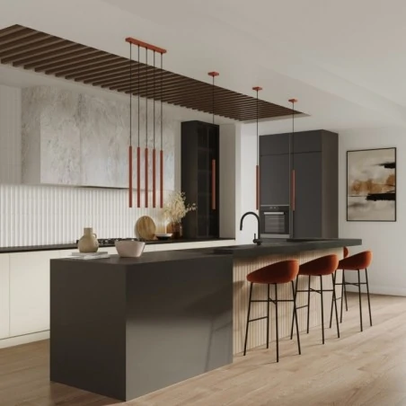 Kinkiety-do-salonu - kinkiet ścienny wewnętrzny góra-dół czerwona ochra pastelo 2 sl.1529 sollux 