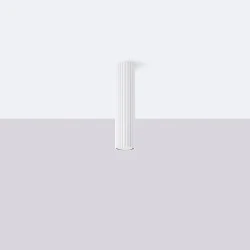 Oprawy-sufitowe - lampa tuba sufitowa natynkowa o karbowanej powierzchni 30cm biała karbon sl.1532 sollux 