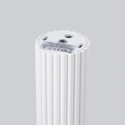 Oprawy-sufitowe - lampa tuba sufitowa natynkowa o karbowanej powierzchni 30cm biała karbon sl.1532 sollux 