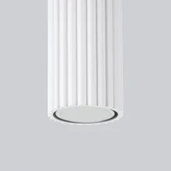 Oprawy-sufitowe - lampa sufitowa natynkowa tuba długa karbowana biała karnon 60 sl.1534 sollux 
