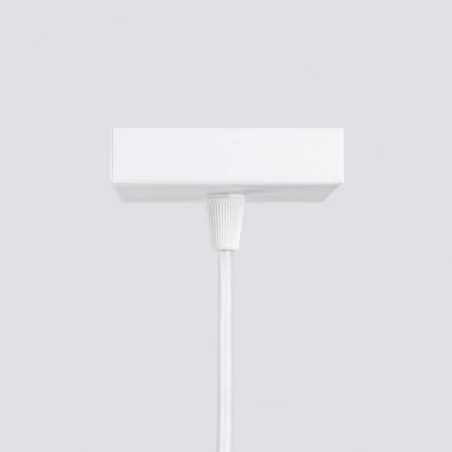 Lampy-sufitowe - lampa wisząca długa tuba nad stół karbon 1 biały sollux sl.1535 