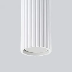 Lampy-sufitowe - lampa wisząca do kuchni 3 białe tuby sufitowe karbon 3l sollux sl.1537 