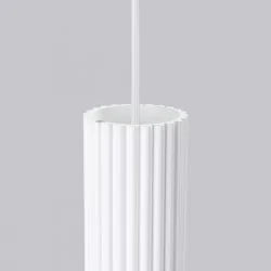 Lampy-sufitowe - lampa wisząca nowoczesna 3 białe tuby karbon 3p sollux sl.1538 