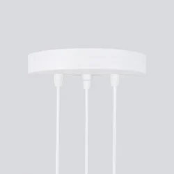 Lampy-sufitowe - lampa wisząca nowoczesna 3 białe tuby karbon 3p sollux sl.1538 