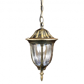 Lampy-ogrodowe-wiszace - patynowa lampa wisząca e27 ip43 florencja 302557 polux