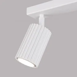 Oswietlenie-sufitowe - lampa do kuchni listwa podwójna białe tuby karbon  sollux sl.1542 