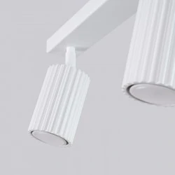 Oswietlenie-sufitowe - lampa do kuchni listwa podwójna białe tuby karbon  sollux sl.1542 