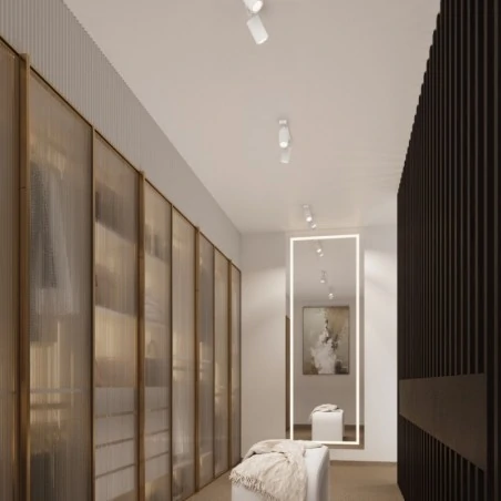 Oswietlenie-sufitowe - lampa do kuchni listwa podwójna białe tuby karbon  sollux sl.1542 