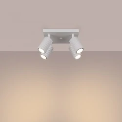 Oswietlenie-sufitowe - plafon lampa przysufitowa 4 tuby karbon 4 sollux sl.1545 