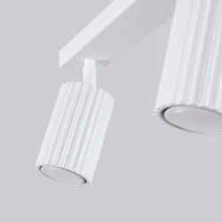 Oswietlenie-sufitowe - lampa listwa sufitowa 6 ruchomych reflektorków biała karbon sl.1546 sollux 